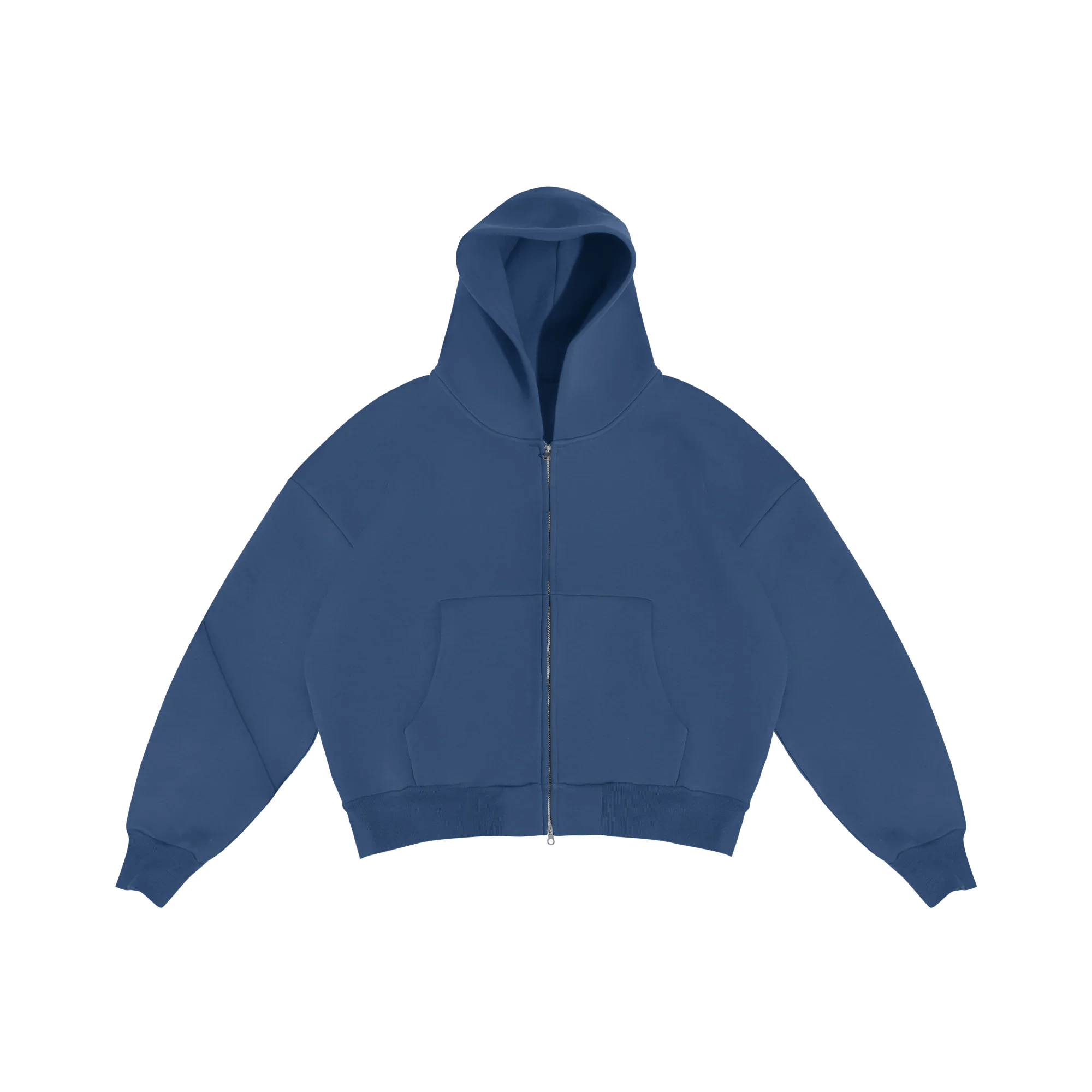 Veste zip bleu